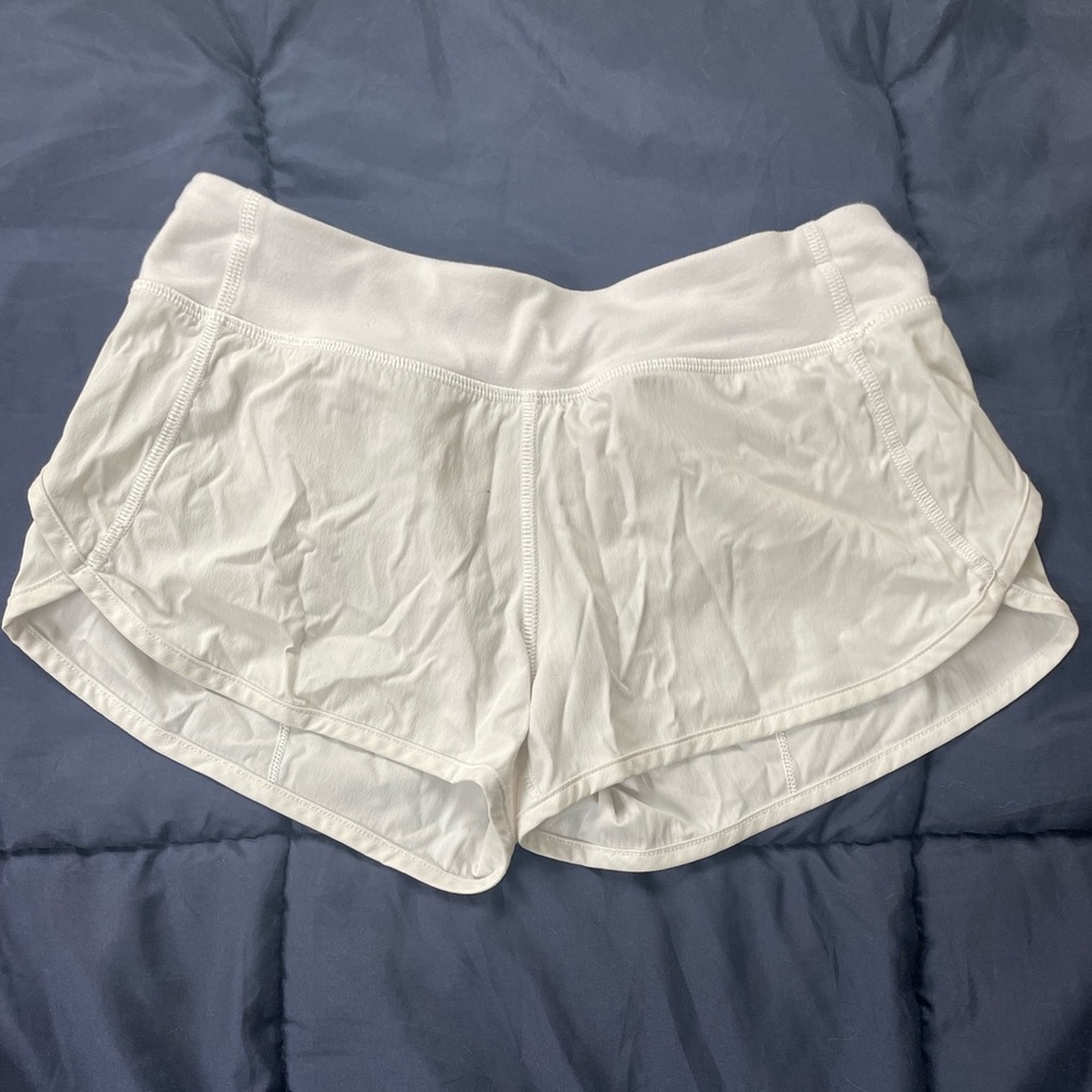 lululemon iviva white shorts